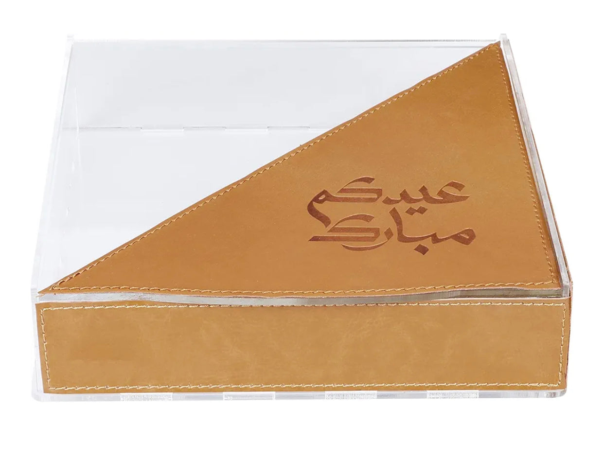 Eid Acrylic - Leather Box - Design 1