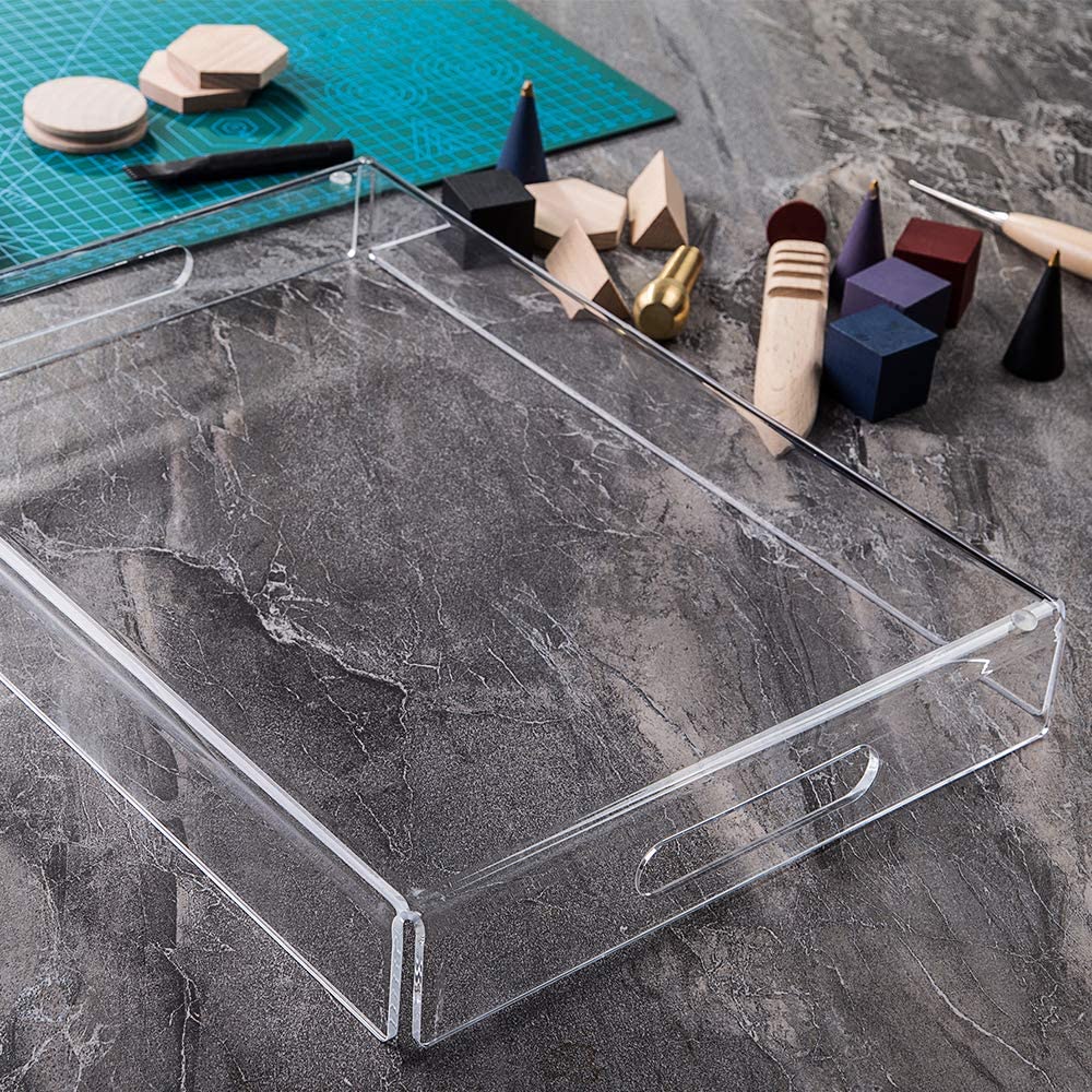Rectangular Acrylic Tray - 3 Available Colors