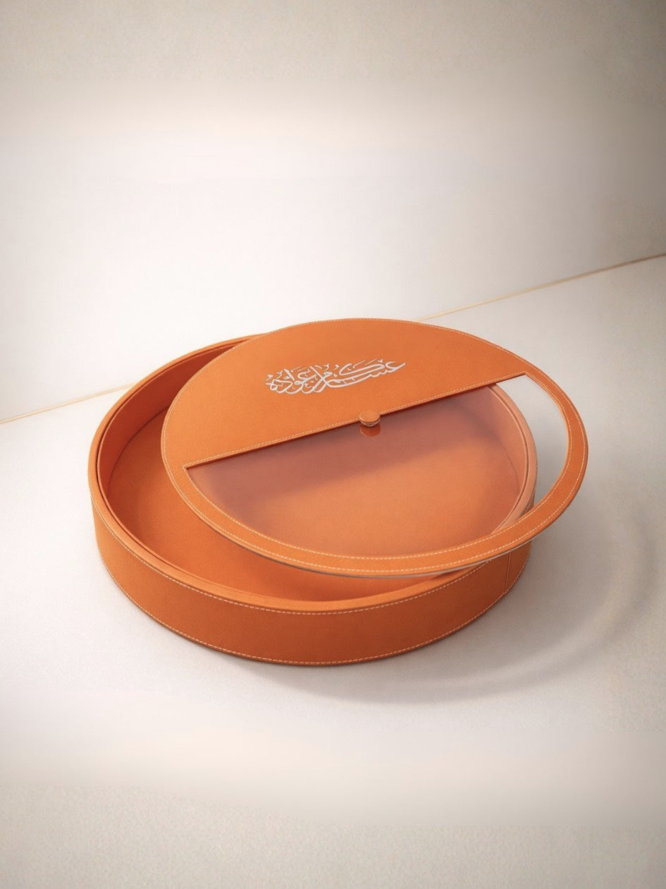 Eid Round Leather Box