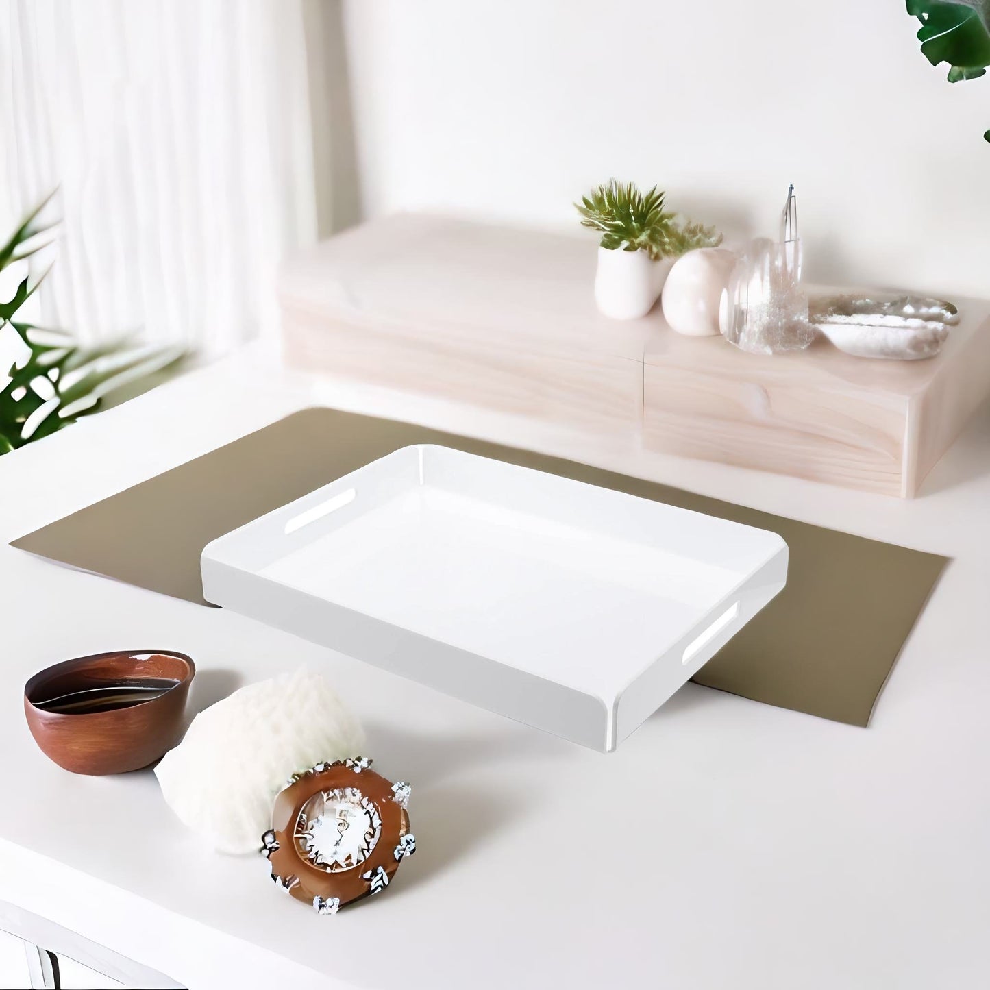 Rectangular Acrylic Tray - 3 Available Colors