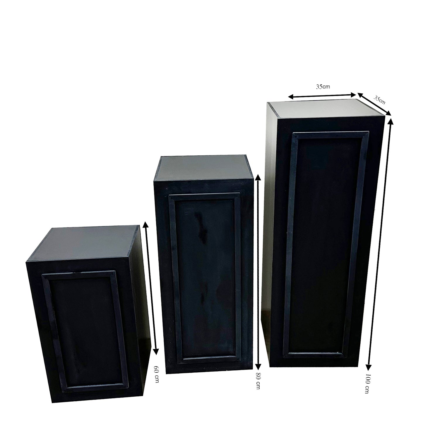 Black Square PVC Foam Display Stands