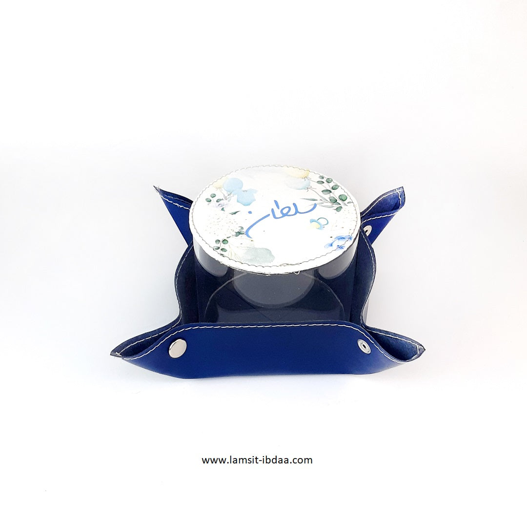 Acrylic Box with Leather Design-4