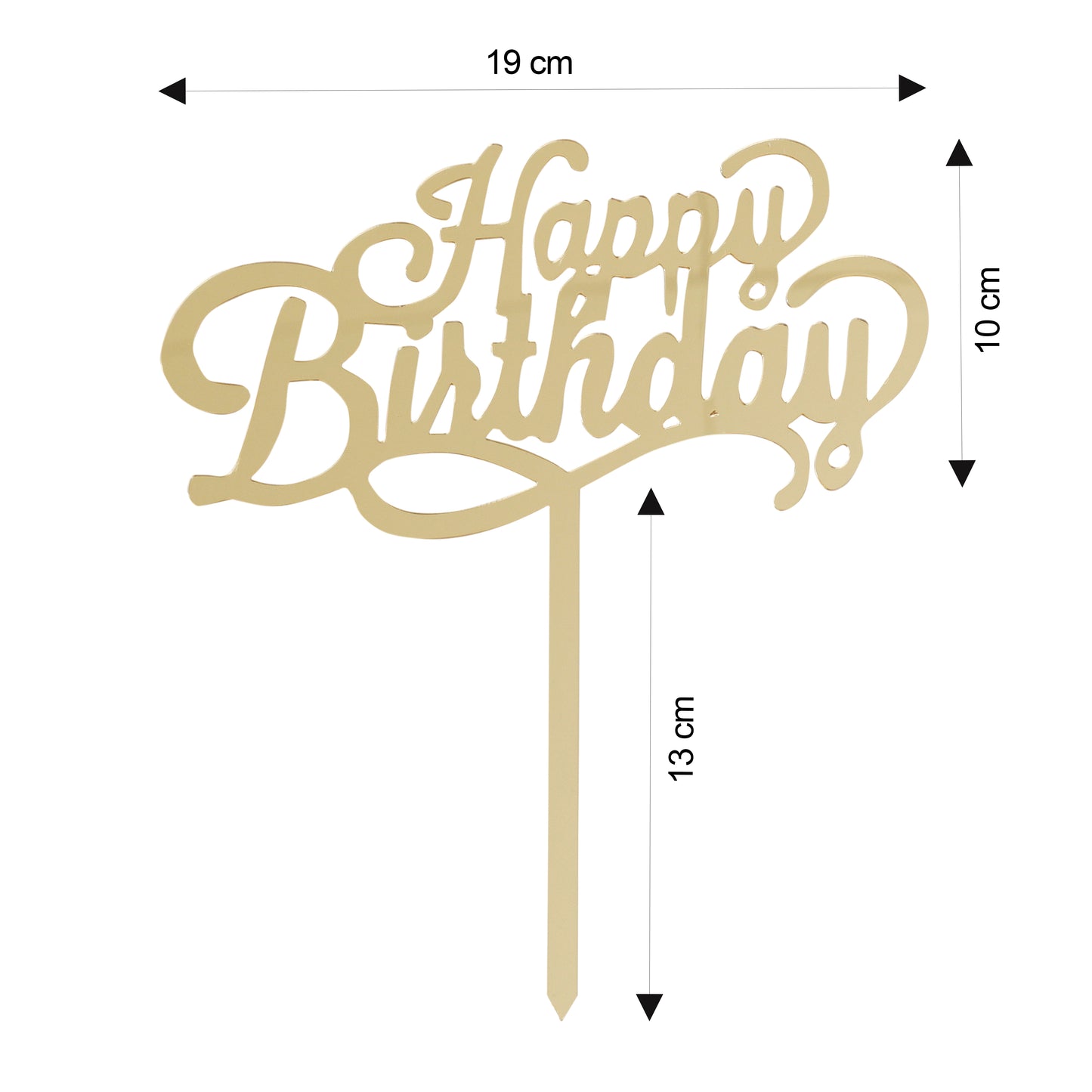 Happy Birthday Acrylic Cake Topper