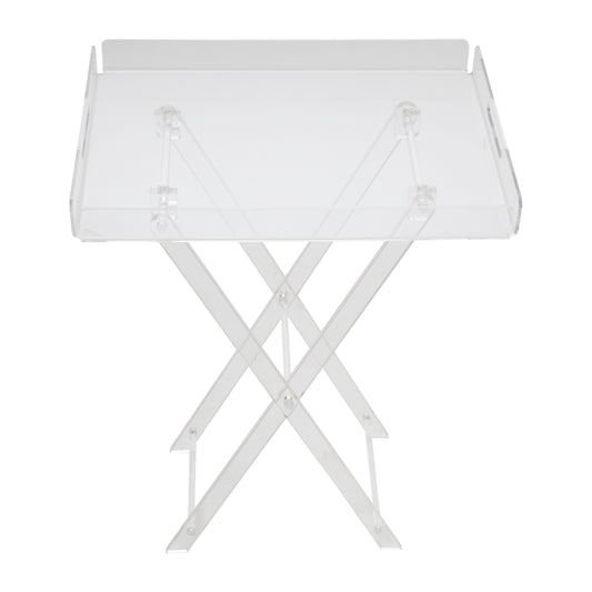 Rectangular Clear Foldable Acrylic Table