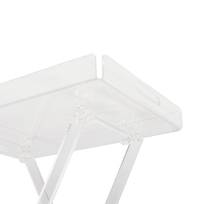 Rectangular Clear Foldable Acrylic Table