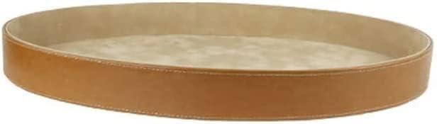 Oval Leather Tray - 3 Available Colors