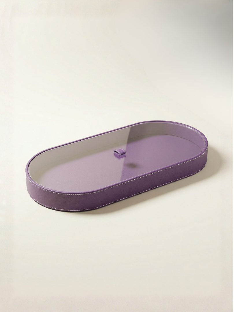 Leather Oval Box