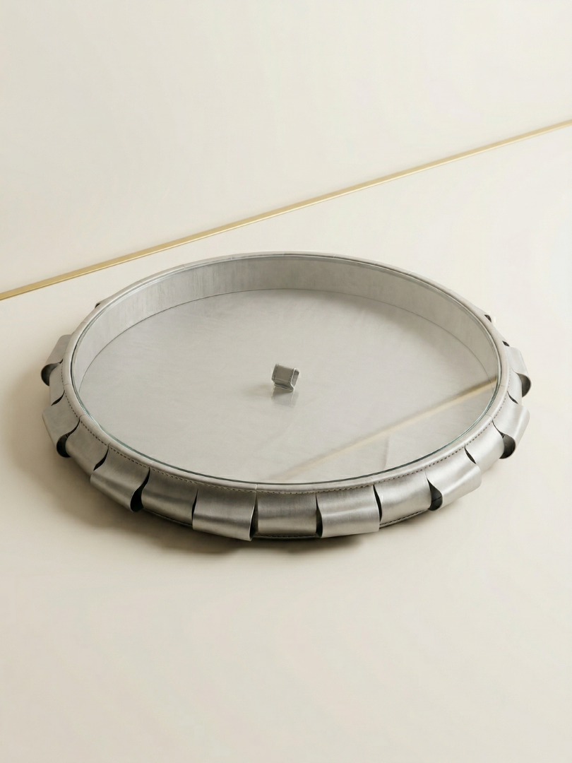 Round Leather Box - Design 3