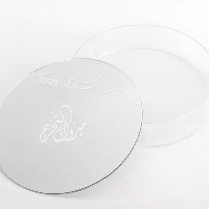 Round Acrylic Graduation Box