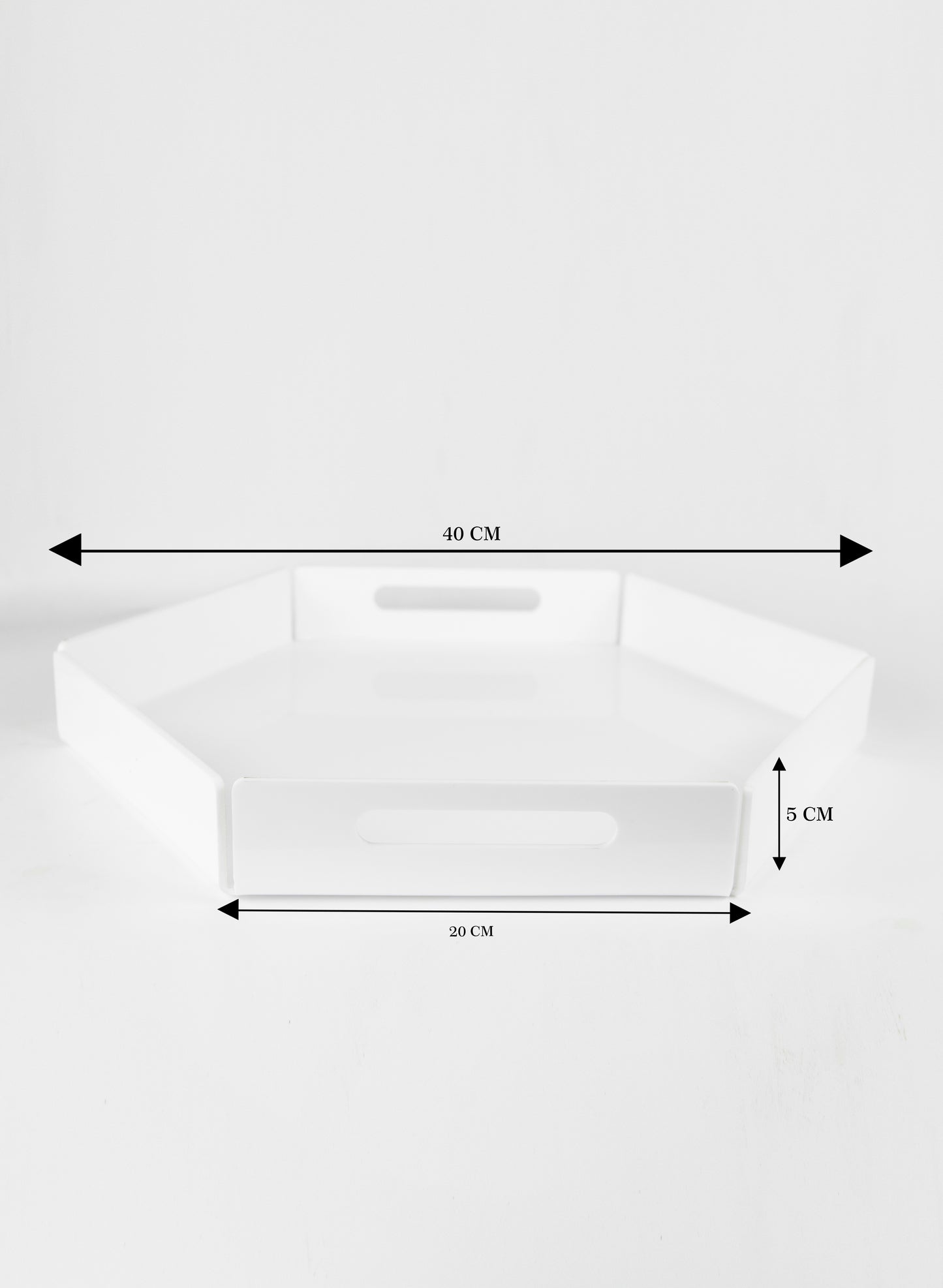 Hexagonal Acrylic Tray - 3 Available Colors