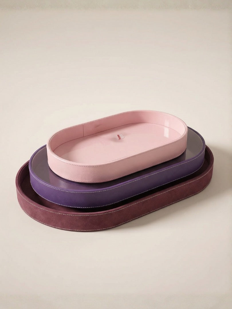 Leather Oval Box