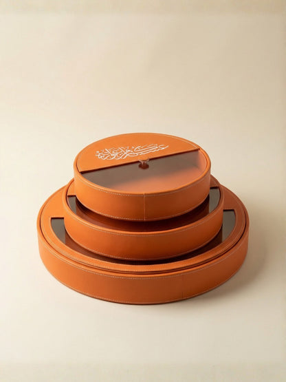 Eid Round Leather Box