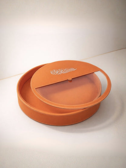 Eid Round Leather Box