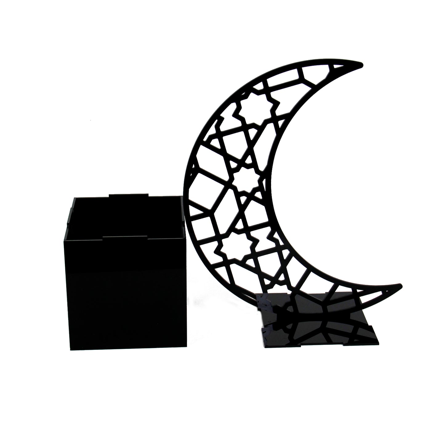 Ramadan Acrylic Crescent Box - Design 4