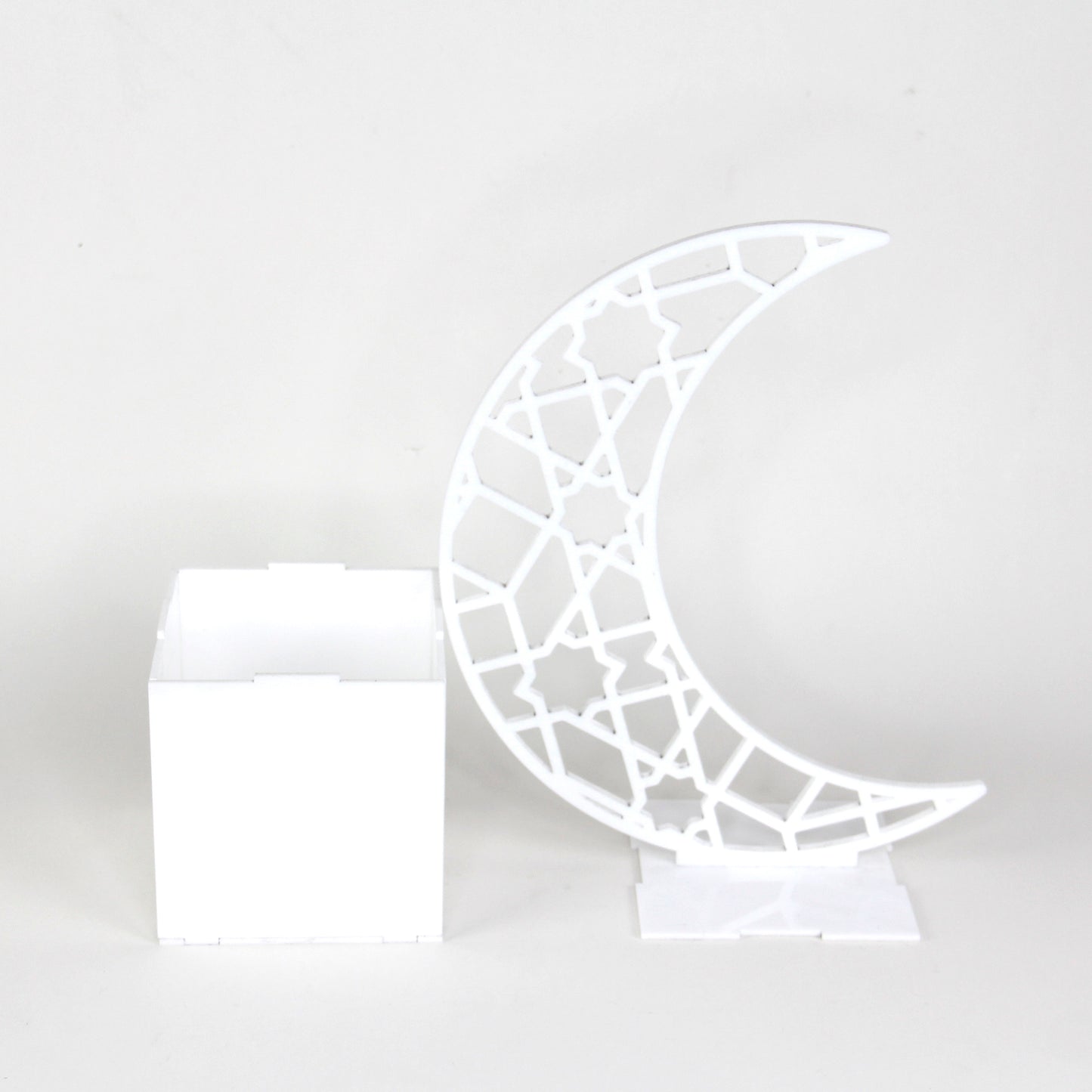 Ramadan Acrylic Crescent Box - Design 4