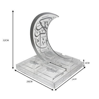 Ramadan Crescent with 4 Boxes