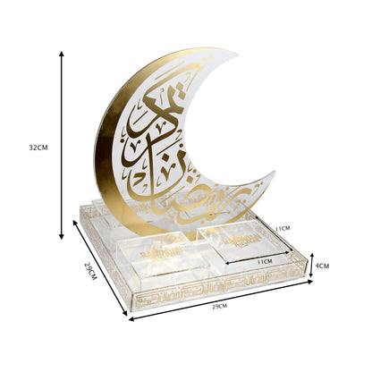 Ramadan Crescent with 4 Boxes