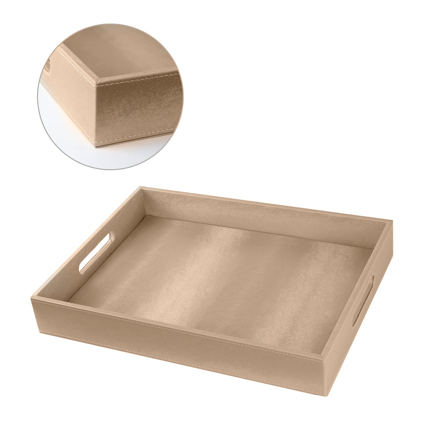 Rectangular Leather Tray - 5 Available Colors