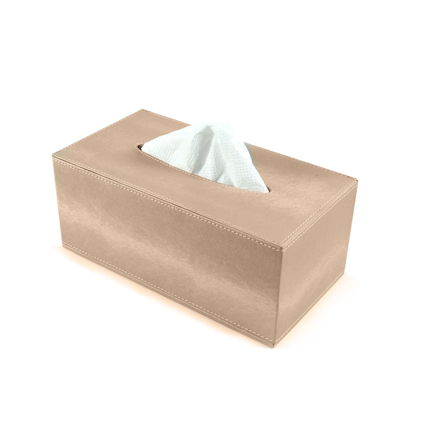 Rectangular Leather Tissue Box - 5 Available Colors