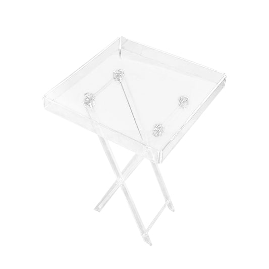 Square Clear Foldable Acrylic Table