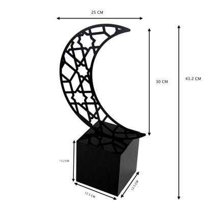 Ramadan Acrylic Crescent Box - Design 4