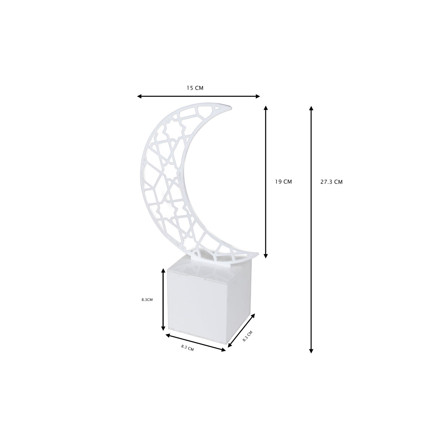 Ramadan Acrylic Crescent Box - Design 4