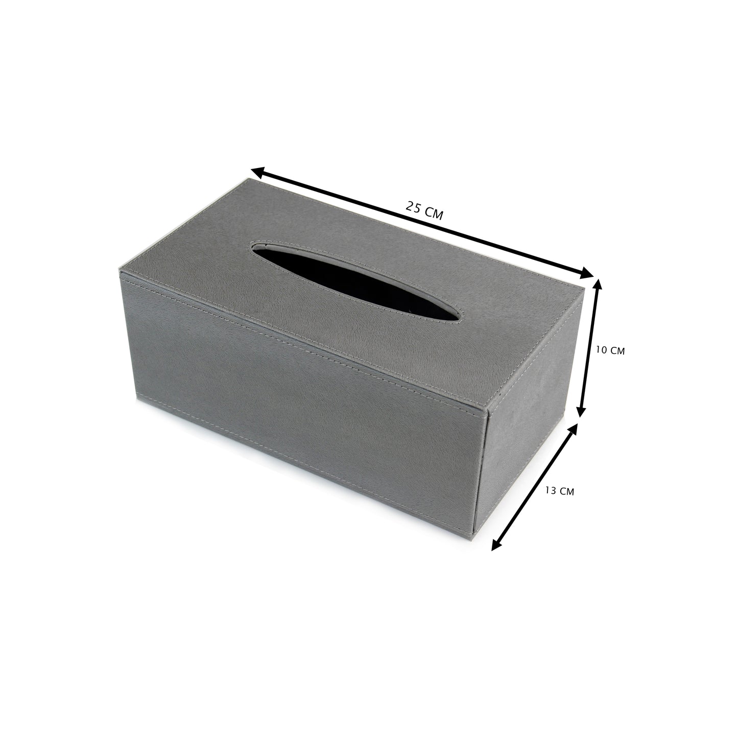 Rectangular Leather Tissue Box - 5 Available Colors