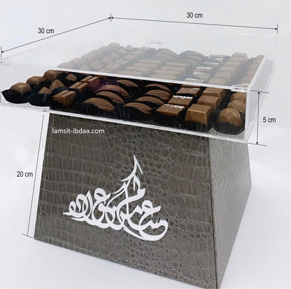 Eid Tray with Leather Stand