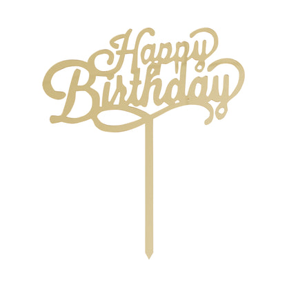 Happy Birthday Acrylic Cake Topper